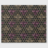 Schönes Bienenseriendesign 18 Geschenkpapier (Flach)