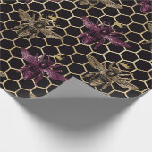 Schönes Bienenseriendesign 18 Geschenkpapier (Ecke)