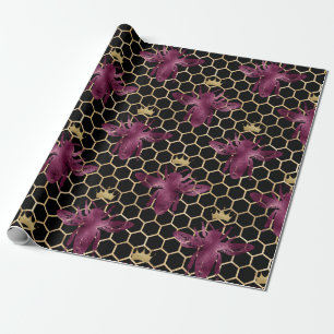 Schönes Bienenseriendesign 19 Geschenkpapier
