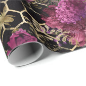 Schönes Bienenseriendesign 21 Geschenkpapier (Rolleneckpunkt)