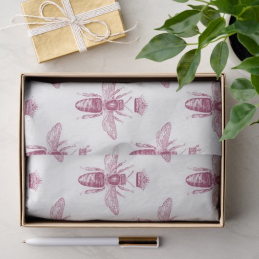 Schönes Bienenseriendesign 40 Seidenpapier (Geschenk)