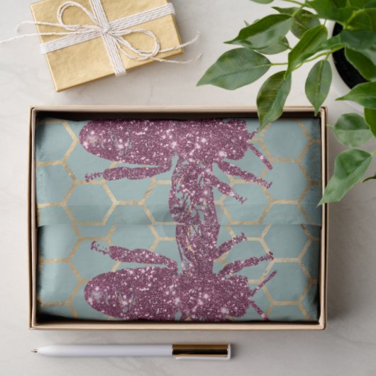 Schönes Bienenseriendesign 49 Seidenpapier (Geschenk)