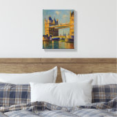 Schönes Bild der London Bridge Leinwanddruck (Insitu (Schlafzimmer))