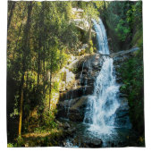 Schönes Bild des Wasserfalls, Land Duschvorhang (Vorderseite)