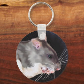 Schönes Bild mit Rat Schlüsselanhänger (Vorderseite)