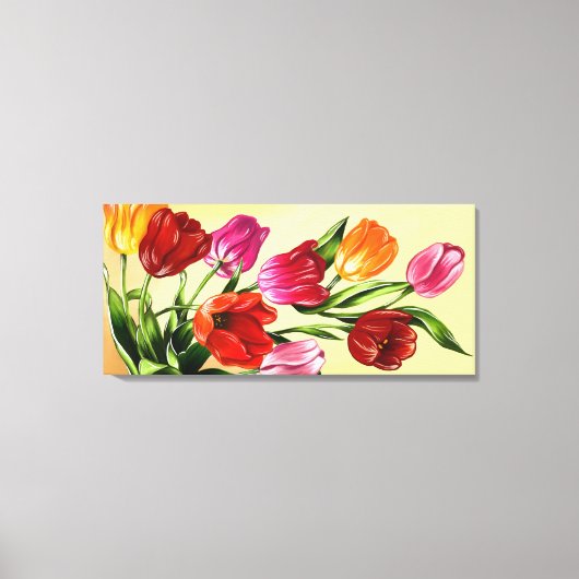 Schönes Bild von Tulips Leinwanddruck (Vorderseite)