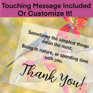 Schönes Bird Foto | NAH | Von Herzen Karte