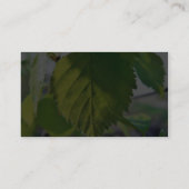Schönes Birken-Blätter Visitenkarte (Rückseite)