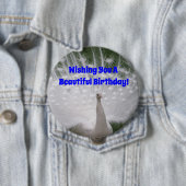 Schönes Birthday Peacock Button-Button Button (Beispiel)