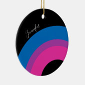 Schönes Bisexuelles Flag Niedlich Keramik Ornament (Rechts)
