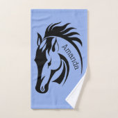 Schönes Black Horse Design Badetuch Set (Handtuch)