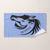 Schönes Black Horse Design Badetuch Set (Handtuch)