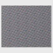 Schönes BLACK MANDALA Wrapping Paper Geschenkpapier (Flach)