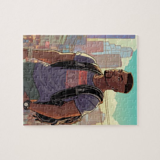 Schönes Black Men Puzzle (Horizontal)