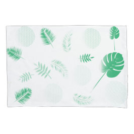 Schönes Blätter Muster Kissenbezug