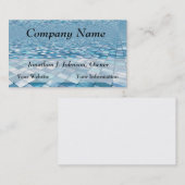 Schönes Blau deckt Mosaik-Muster-Visitenkarten mit Visitenkarte (Vorne/Hinten)