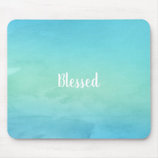Schönes Blau gesegnet - individuell einstellbar Mousepad (Vorne)