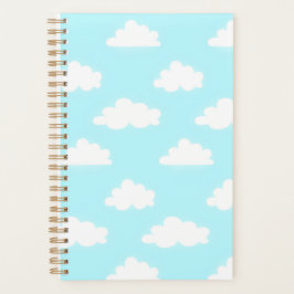Schönes Blau Himmel Druck Notizbuch Planer