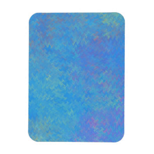 Schönes blau marmoriertes Papier Look Magnet