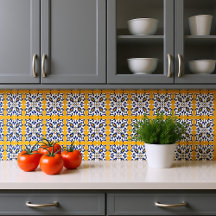 💙 💛 Schönes Blau und Gelb Azulejos VIII,