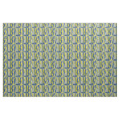 Schönes Blau und Gelb Mittelalter Abstrakt Stoff (Yard (91,4 cm))
