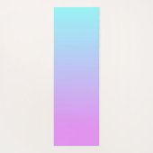 Schönes Blau und Lavender Ombre Yogamatte (Rückseite)