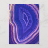 Schönes Blau und Lila Agate Postcard Postkarte (Vorderseite)