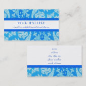 Schönes Blau Visitenkarte (Vorne/Hinten)