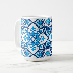💙 🤍 Schönes Blau - Weiß Azulejos X, Kaffeetasse