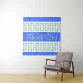 Schönes Blau Weiß und weich grün Gemustert Wandteppich (Beispiel)