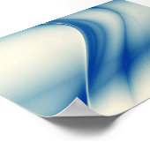 Schönes blaues abstrakt poster (Ecke)