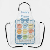 Schönes blaues Design Schürze (Vorderseite)