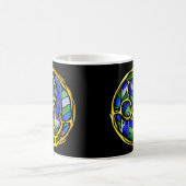 Schönes blaues Gemstone Leo Symbol Kaffeetasse (Mittel)