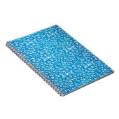 Schönes blaues geometrisches Muster Notizblock (Rechte Seite)