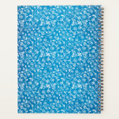 Schönes blaues geometrisches Muster Planer (Rückseite)