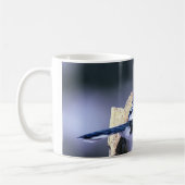 Schönes blaues Jay Kaffeetasse (Links)