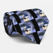 Schönes blaues Jay Krawatte (Gerollt)