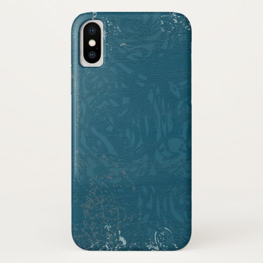 Schönes blaues keltisches Design Case-Mate iPhone Hülle (Rückseite)