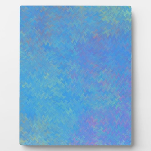 Schönes blaues Marmorpapier-Look Fotoplatte (Vorderseite)