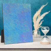 Schönes blaues Marmorpapier-Look Fotoplatte (Seite)