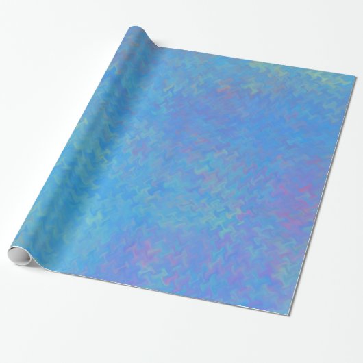 Schönes blaues Marmorpapier-Look Geschenkpapier (Ungerollt)
