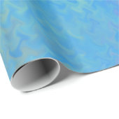 Schönes blaues Marmorpapier-Look Geschenkpapier (Rolleneckpunkt)