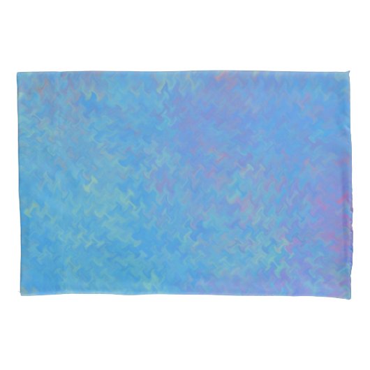 Schönes blaues Marmorpapier-Look Kissenbezug (Vorderseite)