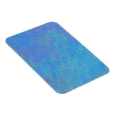 Schönes blaues Marmorpapier-Look Magnet (Rechte Seite)