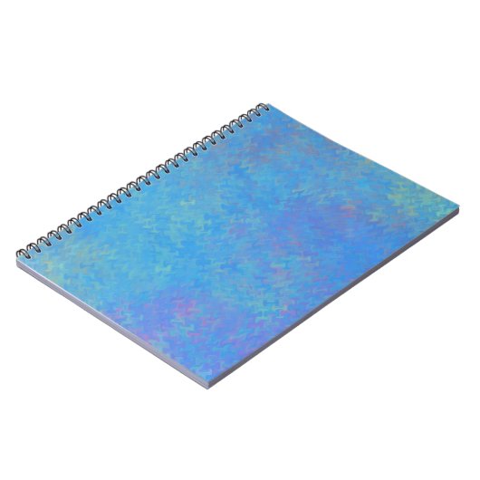 Schönes blaues Marmorpapier-Look Notizblock (Linke Seite)