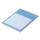 Schönes blaues Marmorpapier-Look Notizblock (Rotiert)