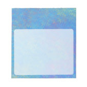 Schönes blaues Marmorpapier-Look Notizblock (Vorderseite)