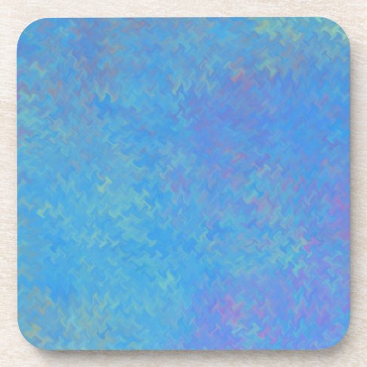 Schönes blaues Marmorpapier-Look Untersetzer (Vorderseite)