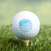 Schönes blaues Meer marmoriert Golfball (Insitu T-Shirt)