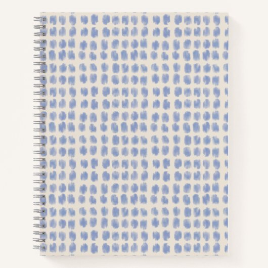 Schönes blaues und beiges Journal  Notizblock (Vorderseite)